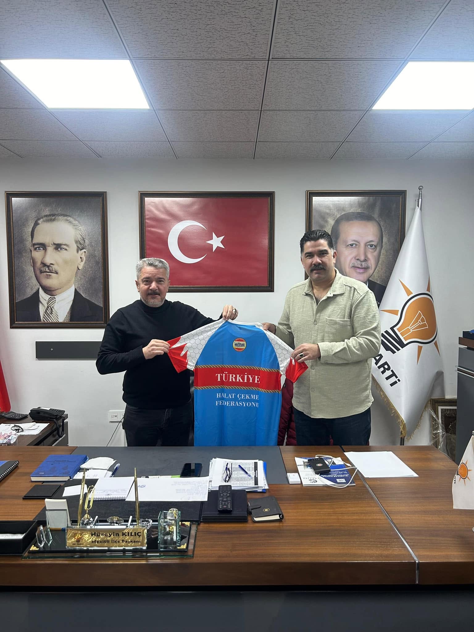 Halat Çekme Federasyonu Başkanı Eray Aldemir’den Hüseyin Kılıç’a Hayırlı Olsun Ziyareti